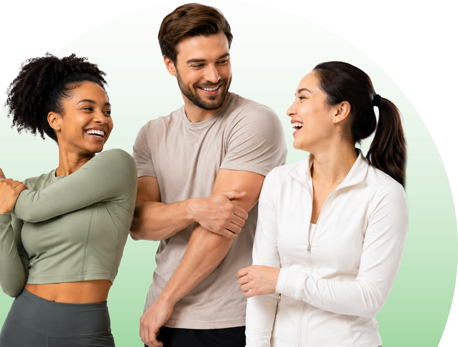 Fitness-Studio mit Trainer und Kursangebot